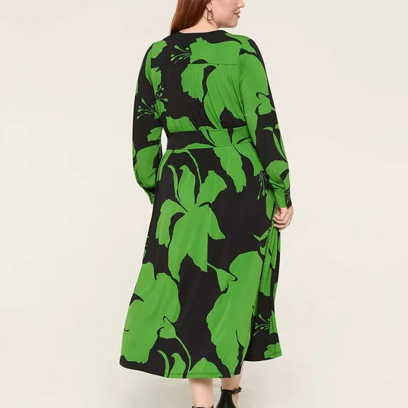 Lane Bryant Faux Wrap Dress - Picture 2 of 7